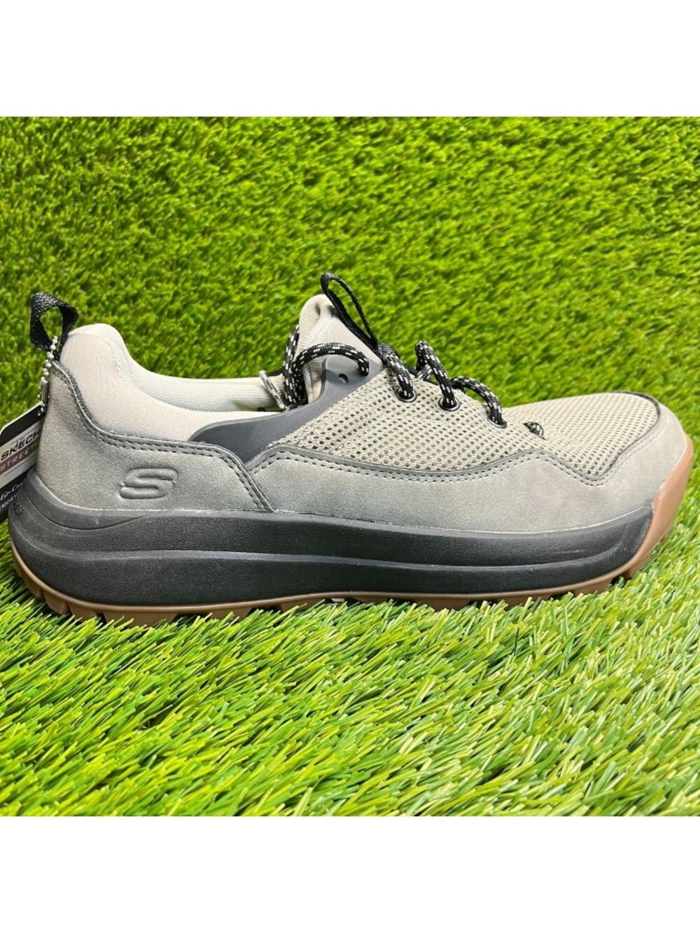 Skechers Cambert Herder Mens Size 9 Gray Black Athletic Running Shoes Sneakers